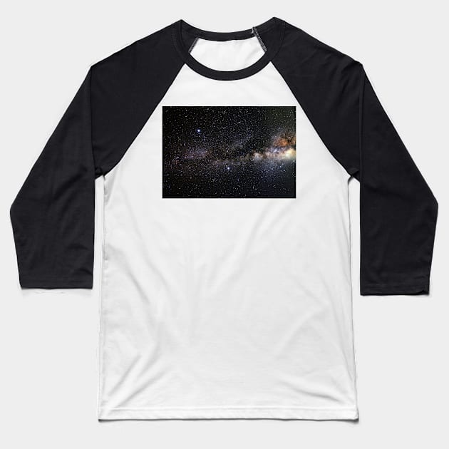 space and the universe (possibly aliens) Baseball T-Shirt by Luckythelab